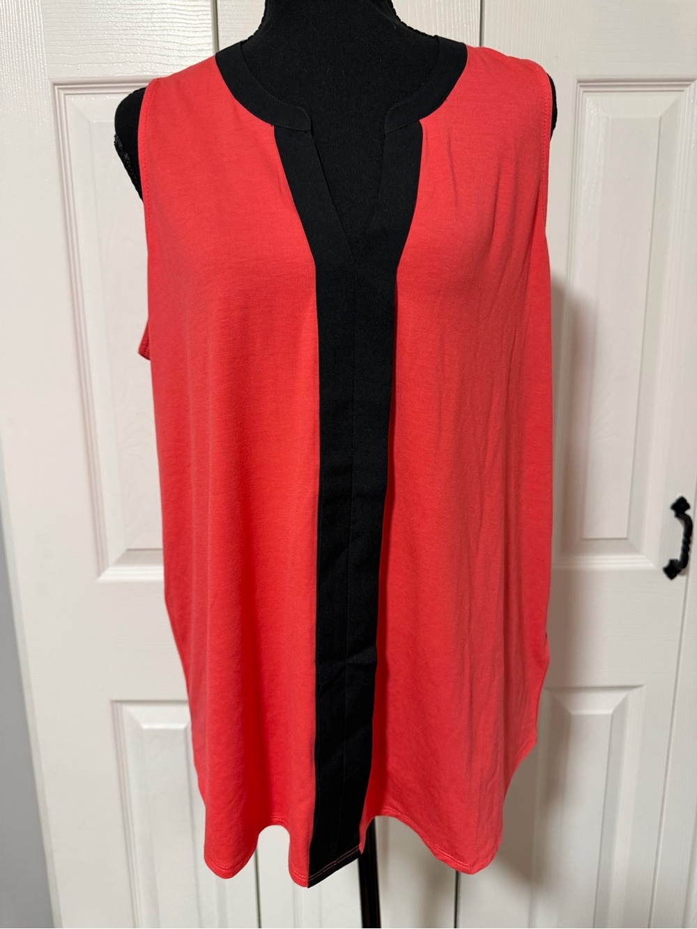 Kenneth Cole Coral Tank with Black Center Trim